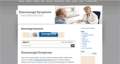 Desktop Screenshot of eisenmangel-symptome.net